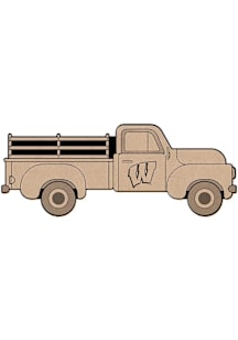 Wisconsin Badgers Truck Coloring Sign - Red