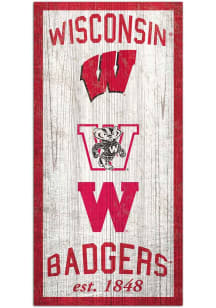Wisconsin Badgers Heritage 6x12 Sign