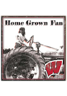 Wisconsin Badgers Aluminum Can Sign - Red