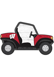 Wisconsin Badgers ATV Cutout Sign - Red