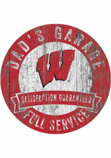Wisconsin Badgers Dads Garage Sign