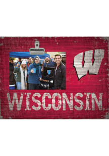 Wisconsin Badgers Team Clip Picture Frame
