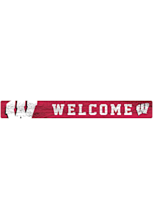 Wisconsin Badgers Welcome Strip Sign - Red