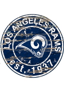 Los Angeles Rams Established Date Circle 24 Inch Sign
