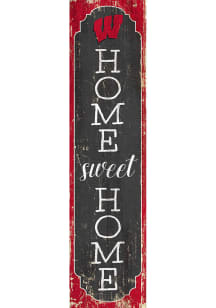 Wisconsin Badgers 48 Inch Home Sweet Home Leaner Sign