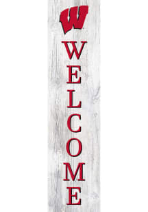 Wisconsin Badgers 48 Inch Welcome Leaner Sign