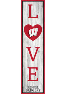 Wisconsin Badgers 48 Inch Love Leaner Sign