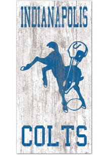 Indianapolis Colts Heritage Logo 6x12 Sign