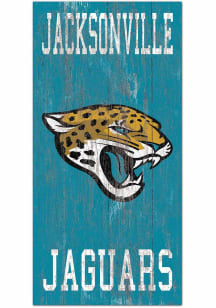 Jacksonville Jaguars Heritage Logo 6x12 Sign
