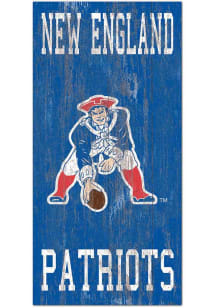 New England Patriots Heritage Logo 6x12 Sign