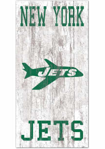New York Jets Heritage Logo 6x12 Sign