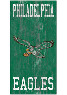 Philadelphia Eagles Heritage Logo 6x12 Sign
