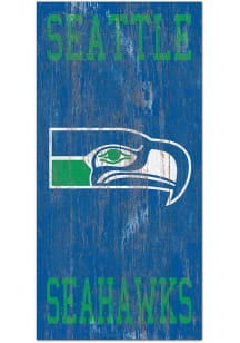 Seattle Seahawks Heritage Logo 6x12 Sign