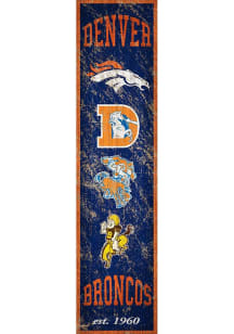 Denver Broncos Heritage Banner 6x24 Sign
