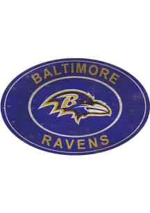 Baltimore Ravens 46in Heritage Oval Sign
