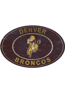 Denver Broncos 46in Heritage Oval Sign
