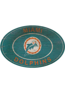 Miami Dolphins 46in Heritage Oval Sign