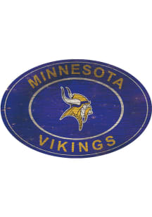 Minnesota Vikings 46in Heritage Oval Sign
