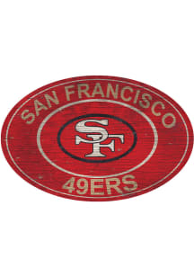 San Francisco 49ers 46in Heritage Oval Sign