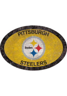 Pittsburgh Steelers 46in Oval Sign