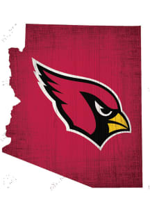Arizona Cardinals State Cutout Sign