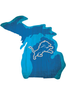 Detroit Lions State Cutout Sign