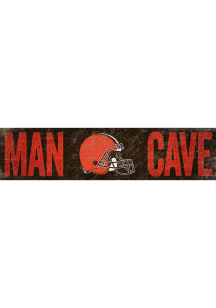 Cleveland Browns Man Cave 6x24 Sign