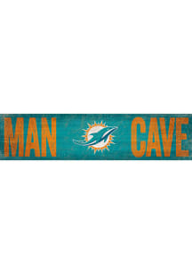 Miami Dolphins Man Cave 6x24 Sign