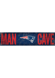 New England Patriots Man Cave 6x24 Sign