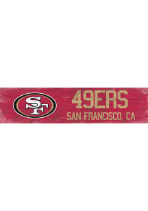San Francisco 49ers 6x24 Sign