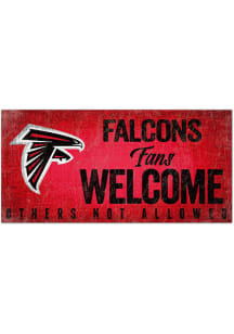 Atlanta Falcons Fans Welcome 6x12 Sign