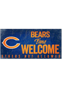 Chicago Bears Fans Welcome 6x12 Sign