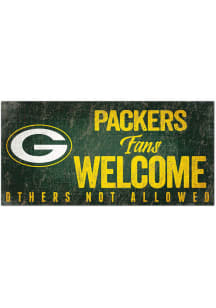 Green Bay Packers Fans Welcome 6x12 Sign