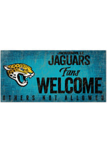 Jacksonville Jaguars Fans Welcome 6x12 Sign