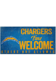 Los Angeles Chargers Fans Welcome 6x12 Sign