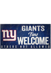 New York Giants Fans Welcome 6x12 Sign