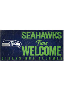 Seattle Seahawks Fans Welcome 6x12 Sign