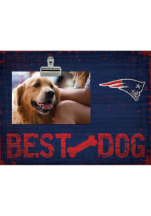 New England Patriots Best Dog Clip Picture Frame