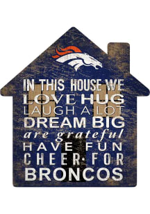 Denver Broncos House 12in Sign