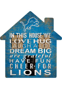 Detroit Lions House 12in Sign
