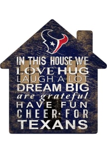 Houston Texans House 12in Sign