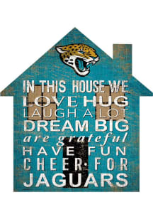 Jacksonville Jaguars House 12in Sign