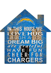 Los Angeles Chargers House 12in Sign