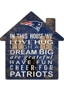 New England Patriots House 12in Sign