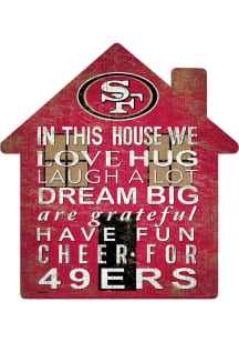 San Francisco 49ers House 12in Sign