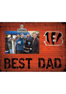 Cincinnati Bengals Best Dad Clip Picture Frame