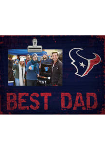 Houston Texans Best Dad Clip Picture Frame
