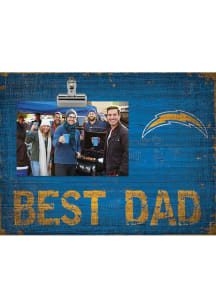 Los Angeles Chargers Best Dad Clip Picture Frame