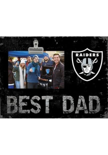 Las Vegas Raiders Best Dad Clip Picture Frame