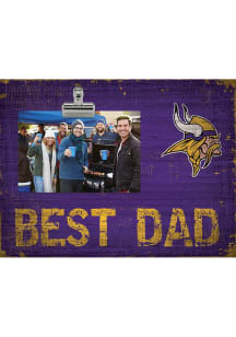 Minnesota Vikings Best Dad Clip Picture Frame